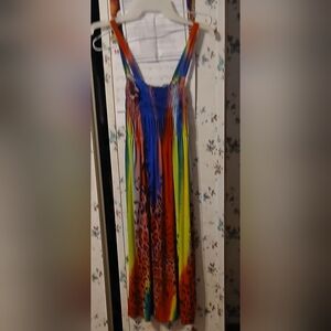 Colorful Sleeveless Maxi Dress